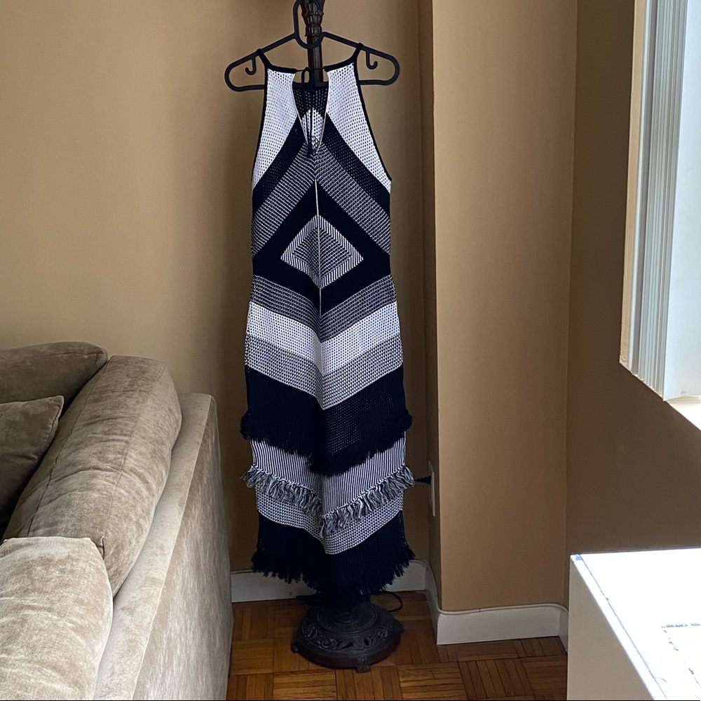 Knitted halter neck dress